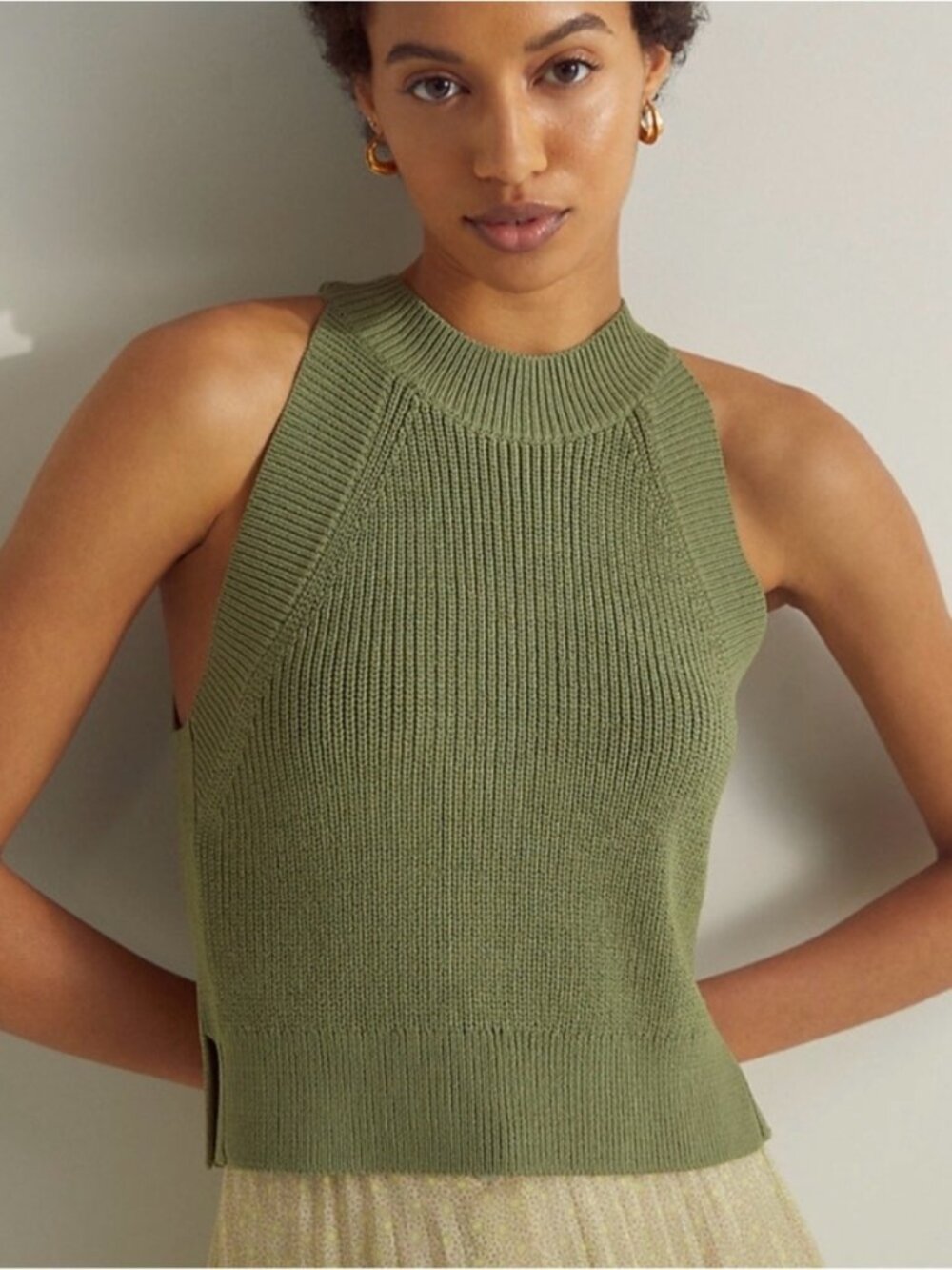 Wilfred New Halter Crevier Top Green Size XS Aritzia #77999
